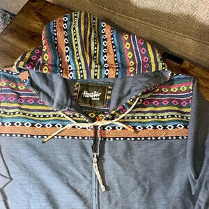 howler bros heed the call Shaman drawstring Hoodie pullover/Coat men MED